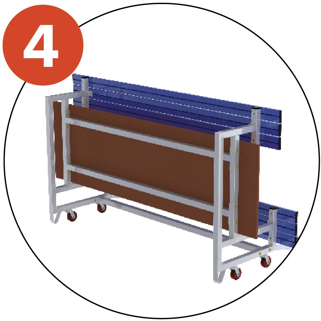 Reinforcing bars under floorboard for rigidity