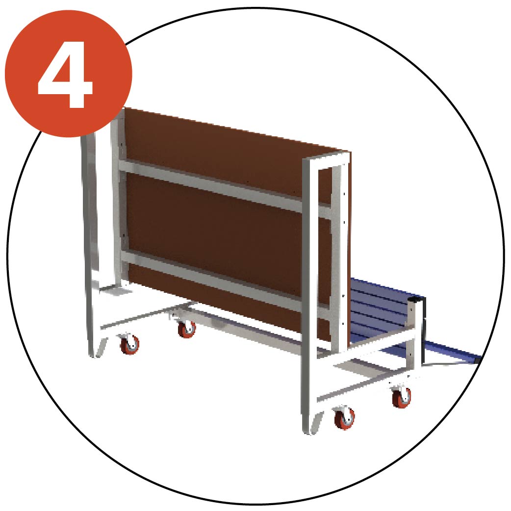 Reinforcing bars under floorboard for rigidity