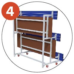 Reinforcing bars under floorboard for rigidity