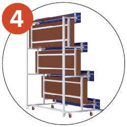 Reinforcing bars under floorboard for rigidity