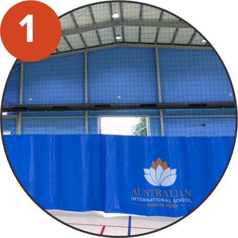 Divider curtains, manual separation