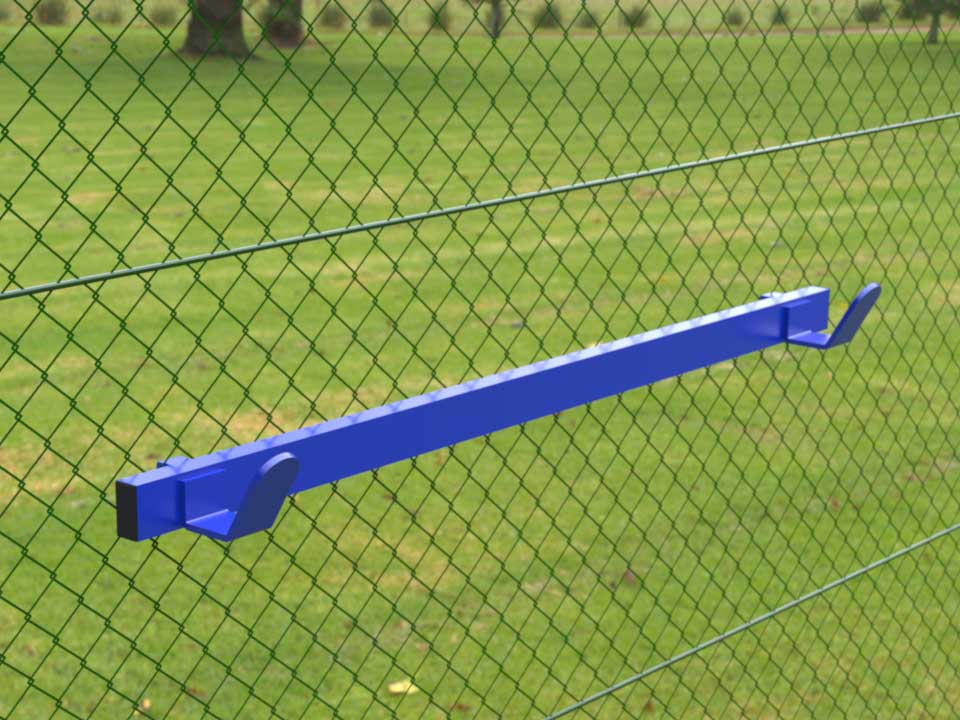Wallholder for tennis court drag net