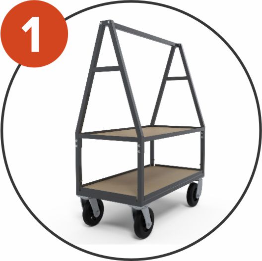 Starting block cart