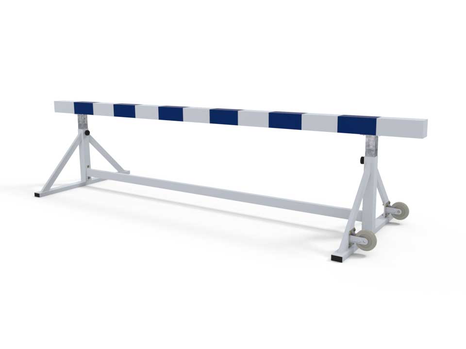 Water jump steeplechase hurdle with plate