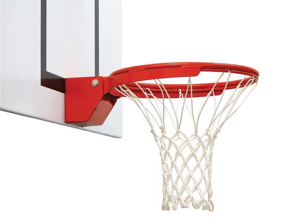 qingtang37 Standard Durable Nylon Basketball Goal Hoop Net Netting Red+White+Blue Basketball Net Outdoor Sports Accessories 