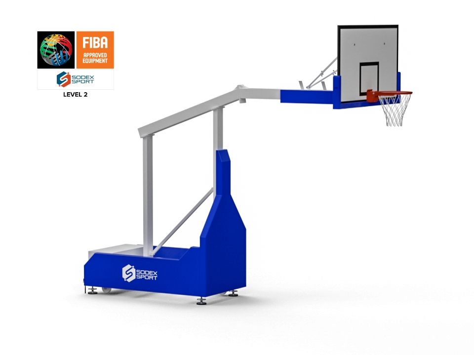 FIBA-certified 5x5 basketball backstop Lvl 2 | Fixed ring height FIBA-certified 5x5 basketball backstop Lvl 2 | Fixed ring height