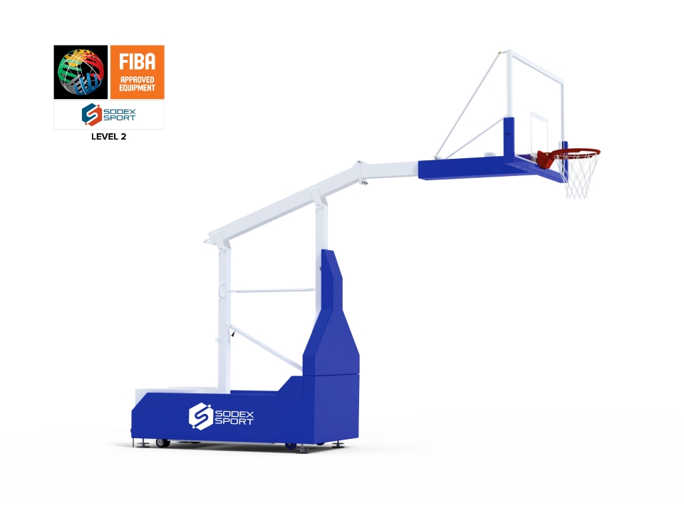 FIBA 5x5 basketball backstop Lvl 2 | Adjustable height