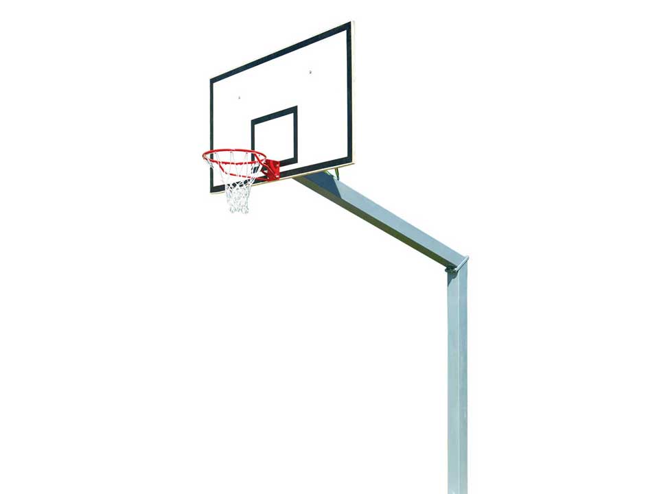 Outdoor inground basketball goal, projection 2.25m, ring height 3.05m