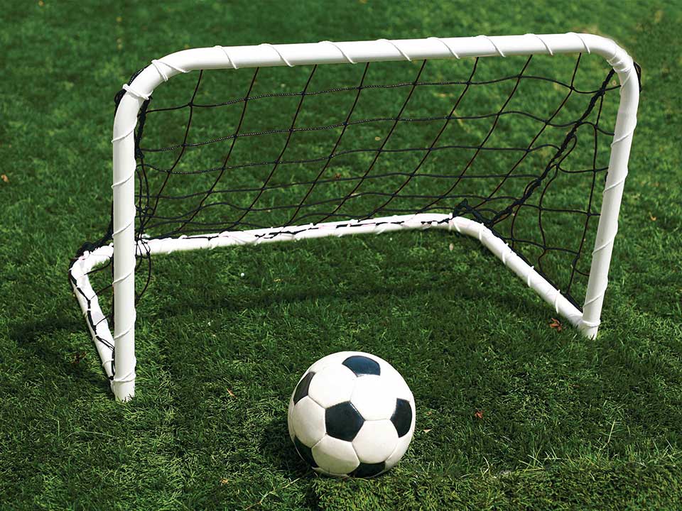 Mini football goals with net use for training, dimension 0.9m x 0.6m