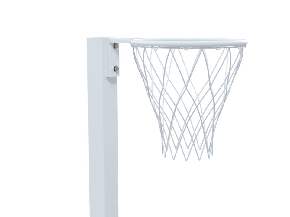 Poste De Netball Ajustable 10 Pies - Canasta Con Red, Base Estable Con Ruedas, Para Exterior E Interior