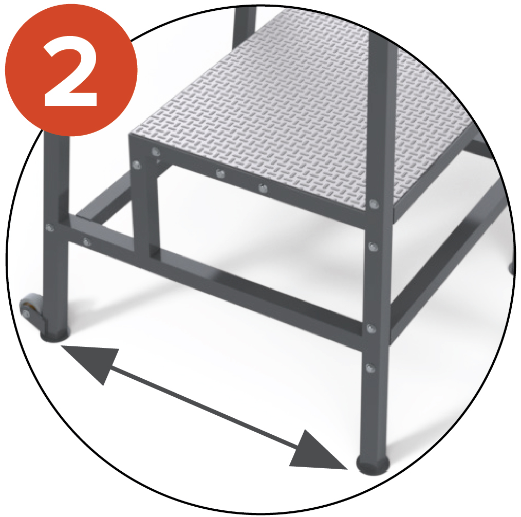 104kg integrated counterweights in the post base